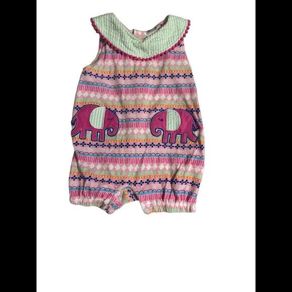 Nursery Rhyme Elephant Romper  Size 6/9 Months - Picture 1 of 3